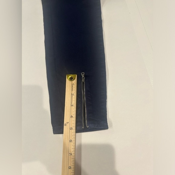 Paige Skinny Crop Jeans Women’s 29 Zipper Hem Blue - Picture 10 of 11